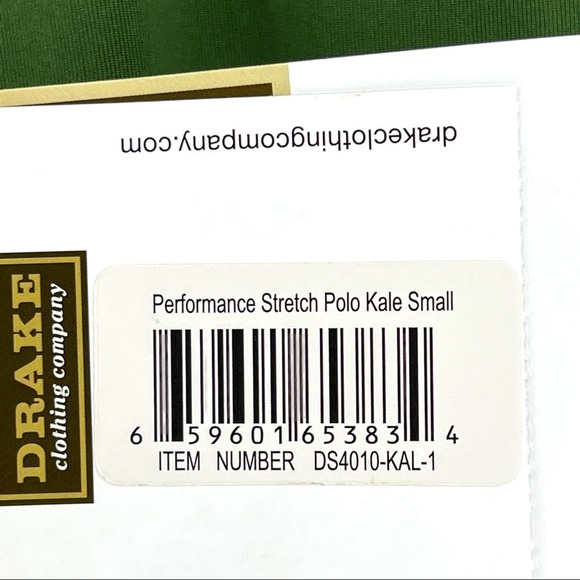 Drake Men's Performance Short Sleeve Stretch Polo - S - Picture 6 of 6